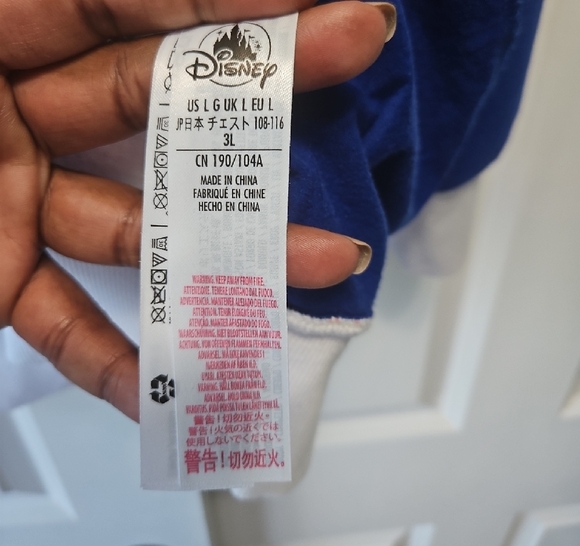 Disney Blue and White Sweatshirt with Iconic Graphics - Picture 5 of 6